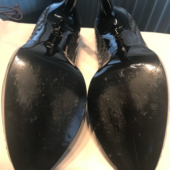 Stella McCartney Black Sequined Heels Size 38 - Picture 3 of 8